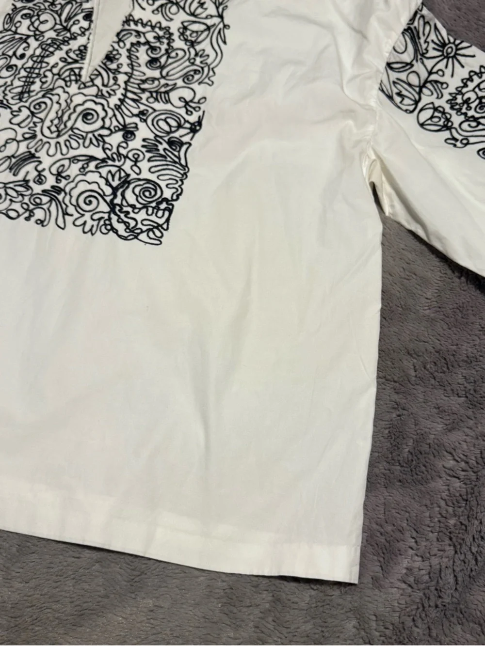 Tory Burch Embroidered Tunic Top